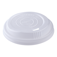 Wholesale 8oz Eco-Friendly Compostable Sipper Dome Lids (80mm) - 1,000 ct