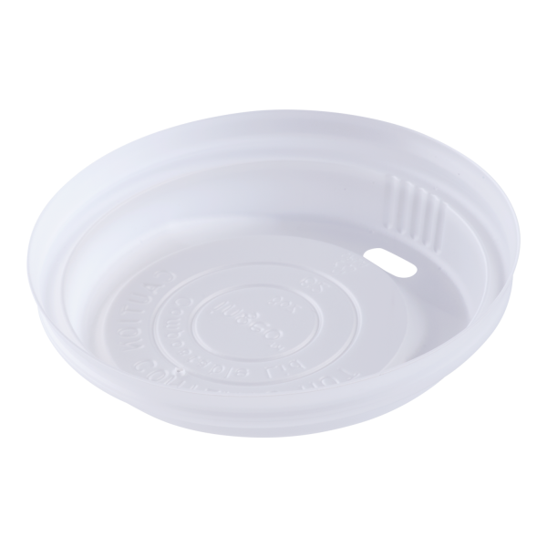 Wholesale 8oz Eco-Friendly Compostable Sipper Dome Lids (80mm) - 1,000 ct
