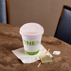 Wholesale 8oz Eco-Friendly Compostable Sipper Dome Lids (80mm) - 1,000 ct