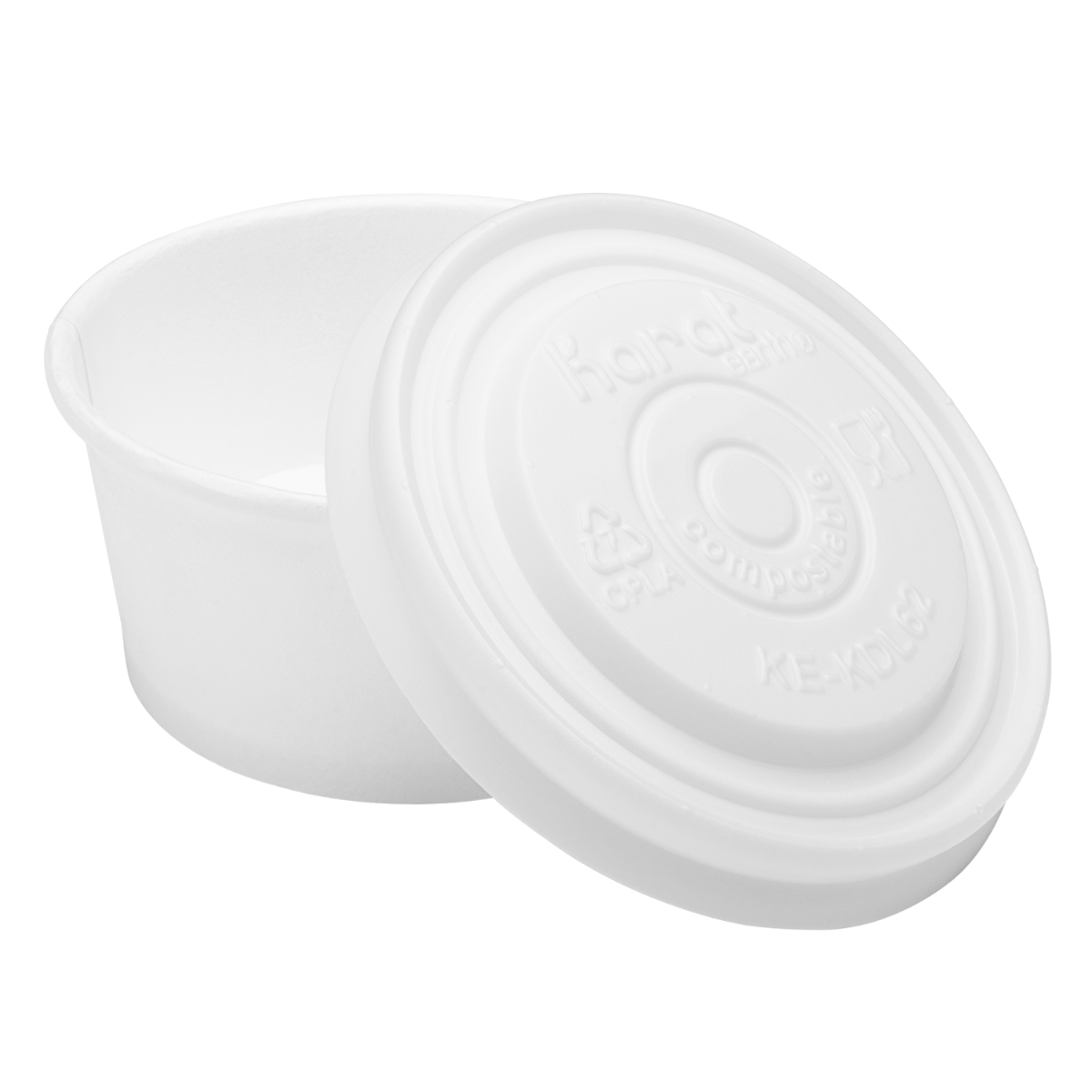 Wholesale Compostable Flat Lid for 2 oz Eco-Friendly Paper Portion Cup - 2,000 ct