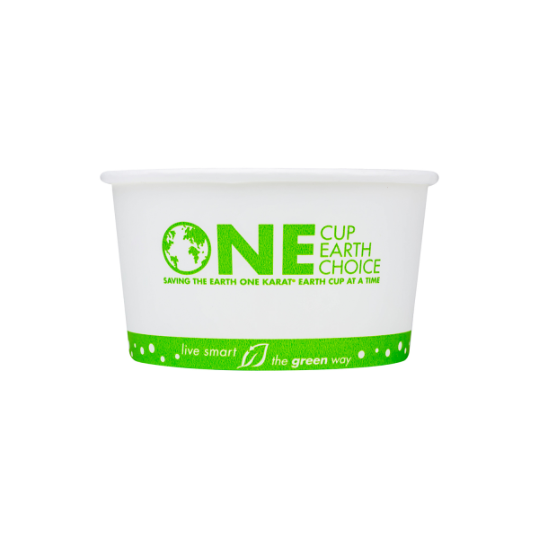 Wholesale 12 oz Eco-friendly Earth Print Ice Cream Paper Cups (114.6mm) - 500 ct
