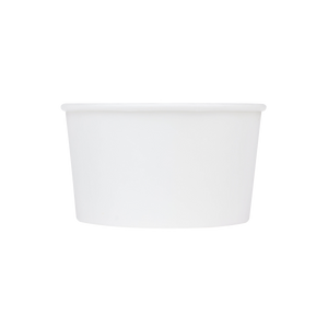 Wholesale 12 oz Eco-Friendly White Ice Cream Paper Cups (114.6mm) - 500 ct