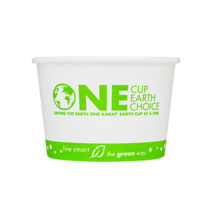 Wholesale 16 oz Eco-friendly Earth Print Ice Cream Paper Cups (114.6mm)