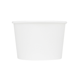 Wholesale 16 oz Eco-Friendly White Ice Cream Paper Cups (114.6mm) - 500 ct