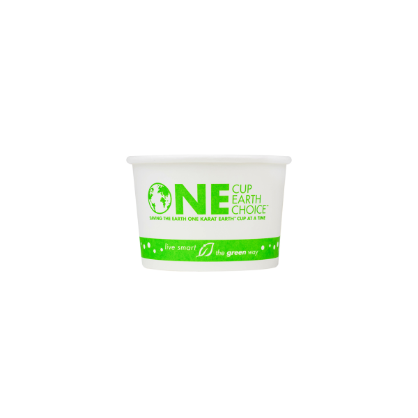 Wholesale 4 oz Eco-friendly Earth Print Ice Cream Paper Cups (75.3mm) - 1,000 ct