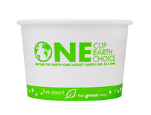 Load image into Gallery viewer, Wholesale 8 oz Eco-friendly Earth Print Ice Cream Paper Cups (90.8mm) - 1,000 ct
