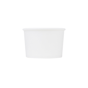 Wholesale 8 oz Eco-Friendly White Ice Cream Paper Cups (90.8mm) - 1,000 ct
