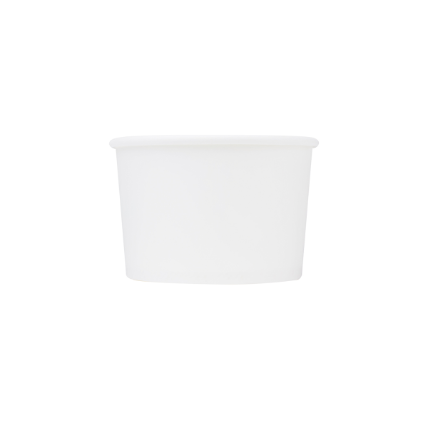 Wholesale 8 oz Eco-Friendly White Ice Cream Paper Cups (90.8mm) - 1,000 ct