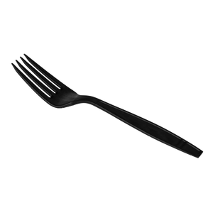Wholesale Heavy Weight Bio-Based Forks Black - 1,000 ct