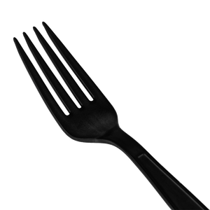 Wholesale Heavy Weight Bio-Based Forks Black - 1,000 ct