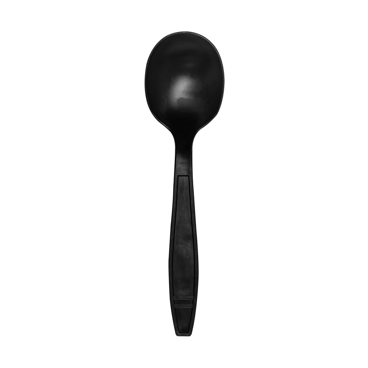 Wholesale Heavy Weight Bio-Based Soup Spoons Black - 1000 ct
