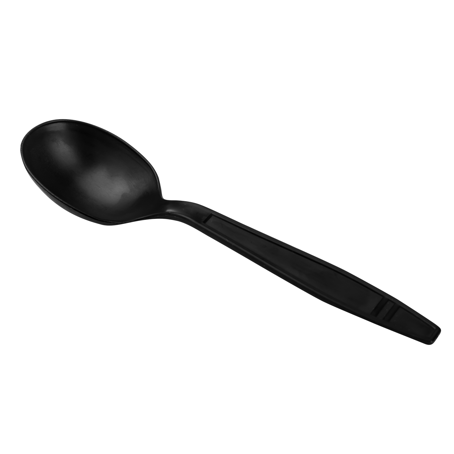 Wholesale Heavy Weight Bio-Based Soup Spoons Black - 1000 ct