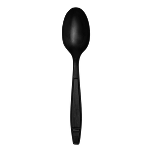 Wholesale Heavy Weight Bio-Based Tea Spoons Black - 1000 ct