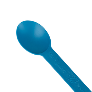 Wholesale Eco-Friendly Heavy Weight Bio-Based Spoons - Teal Blue - 1,000 ct