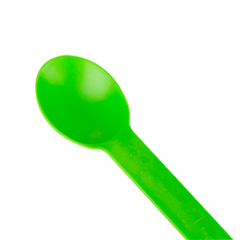 Load image into Gallery viewer, Wholesale Heavy Weight Bio-Based Spoons Green - 1,000 ct
