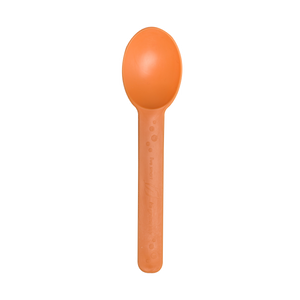 Wholesale Heavy Weight Bio-Based Spoons Tangerine Orange - 1,000 ct