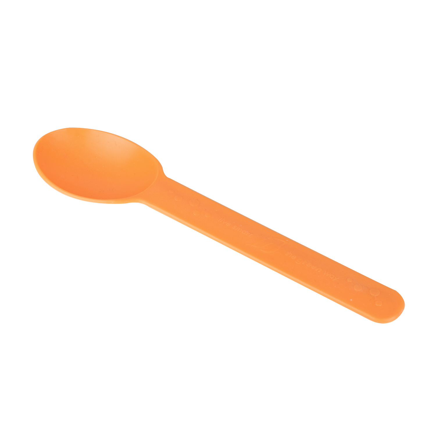 Wholesale Heavy Weight Bio-Based Spoons Tangerine Orange - 1,000 ct