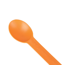 Load image into Gallery viewer, Wholesale Eco-Friendly Heavy Weight Bio-Based Spoons - Tangerine Orange - 1,000 ct
