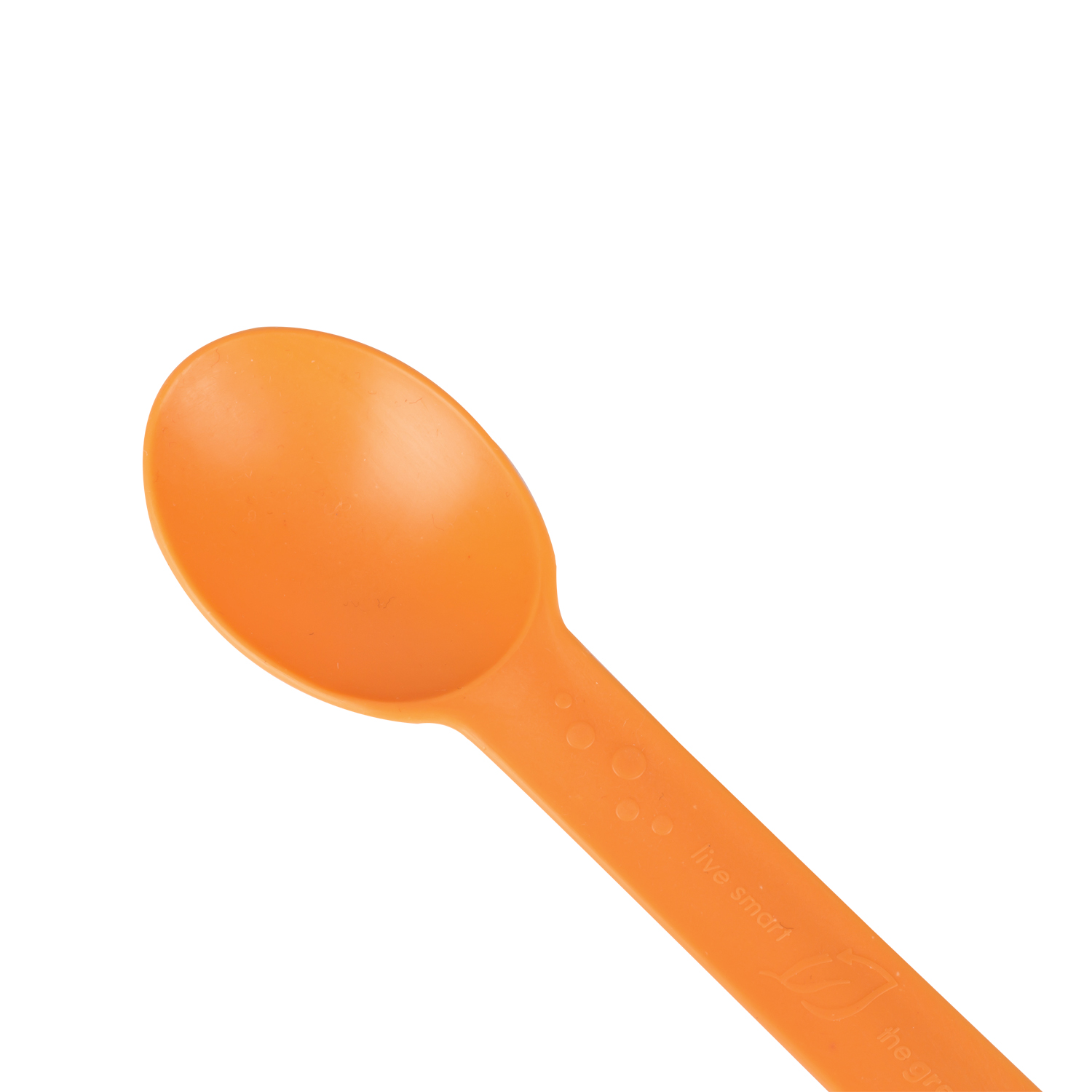 Wholesale Heavy Weight Bio-Based Spoons Tangerine Orange - 1,000 ct