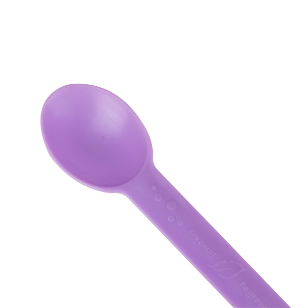 Wholesale Eco-Friendly Heavy Weight Bio-Based Spoons - Lavender Purple - 1,000 ct