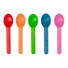 Load image into Gallery viewer, Wholesale Eco-Friendly Heavy Weight Bio-Based Spoons - Rainbow - 1,000 ct
