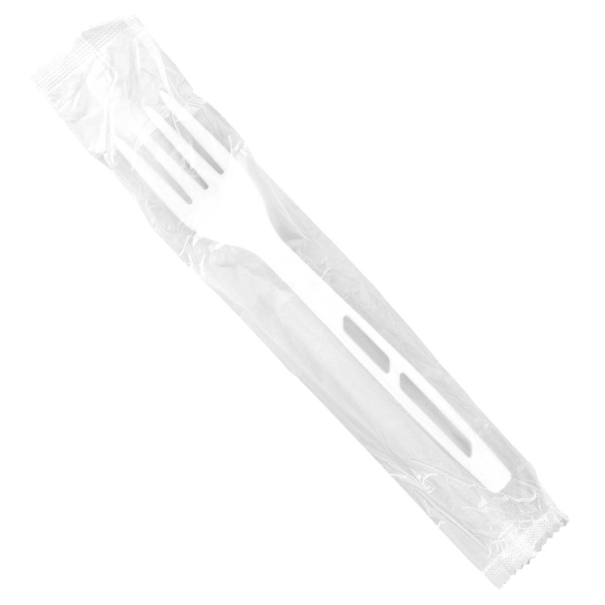 Wholesale Earth® WRAPPED CPLA Compostable Fork, Heavy Weight White - 750 ct