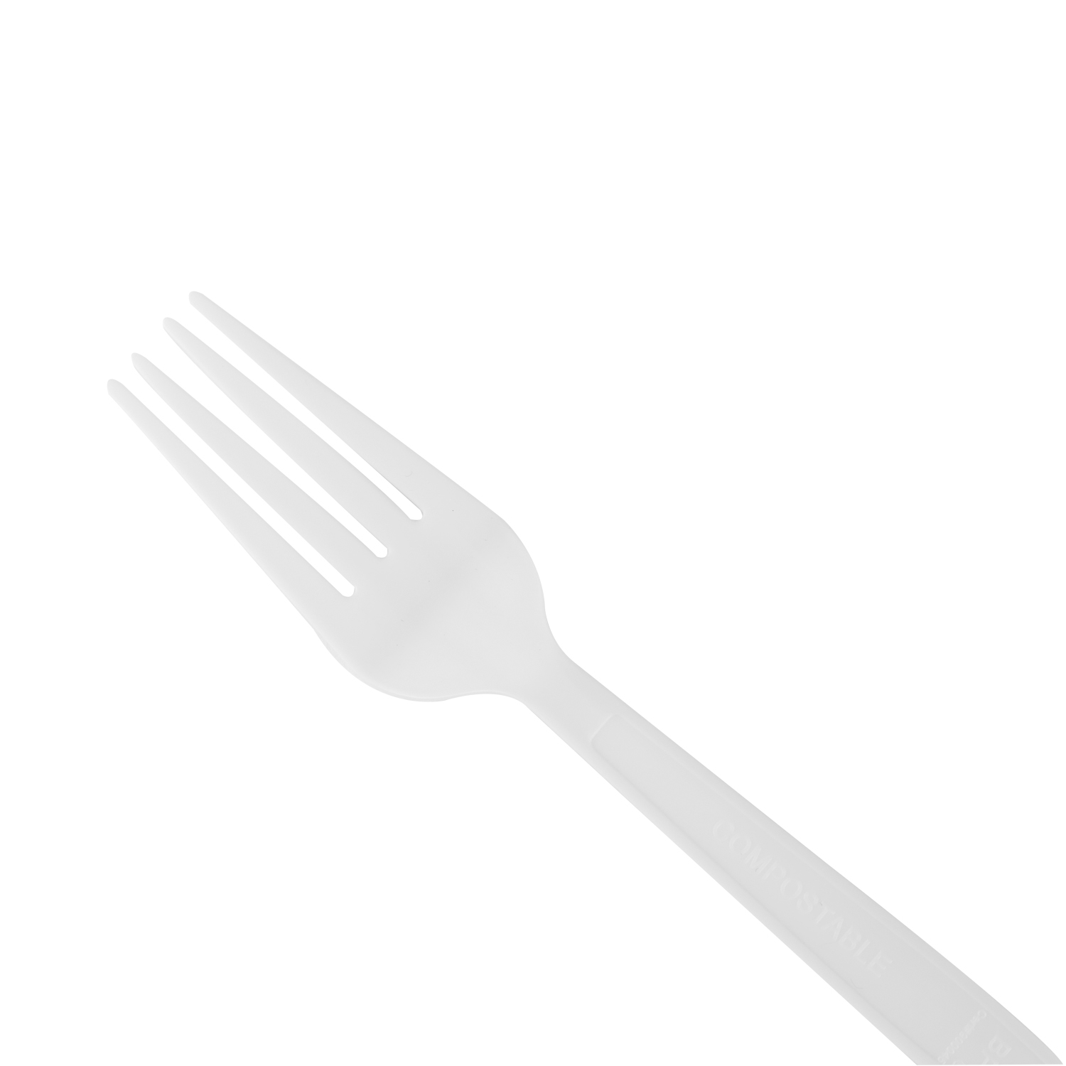 Wholesale PLA Medium-Heavy Weight Compostable Forks Bulk Box - 1,000 ct