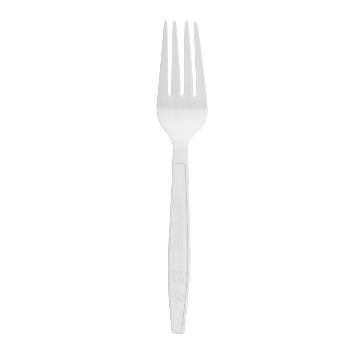 Wholesale PLA Medium-Heavy Weight Compostable Forks Bulk Box - 1,000 ct