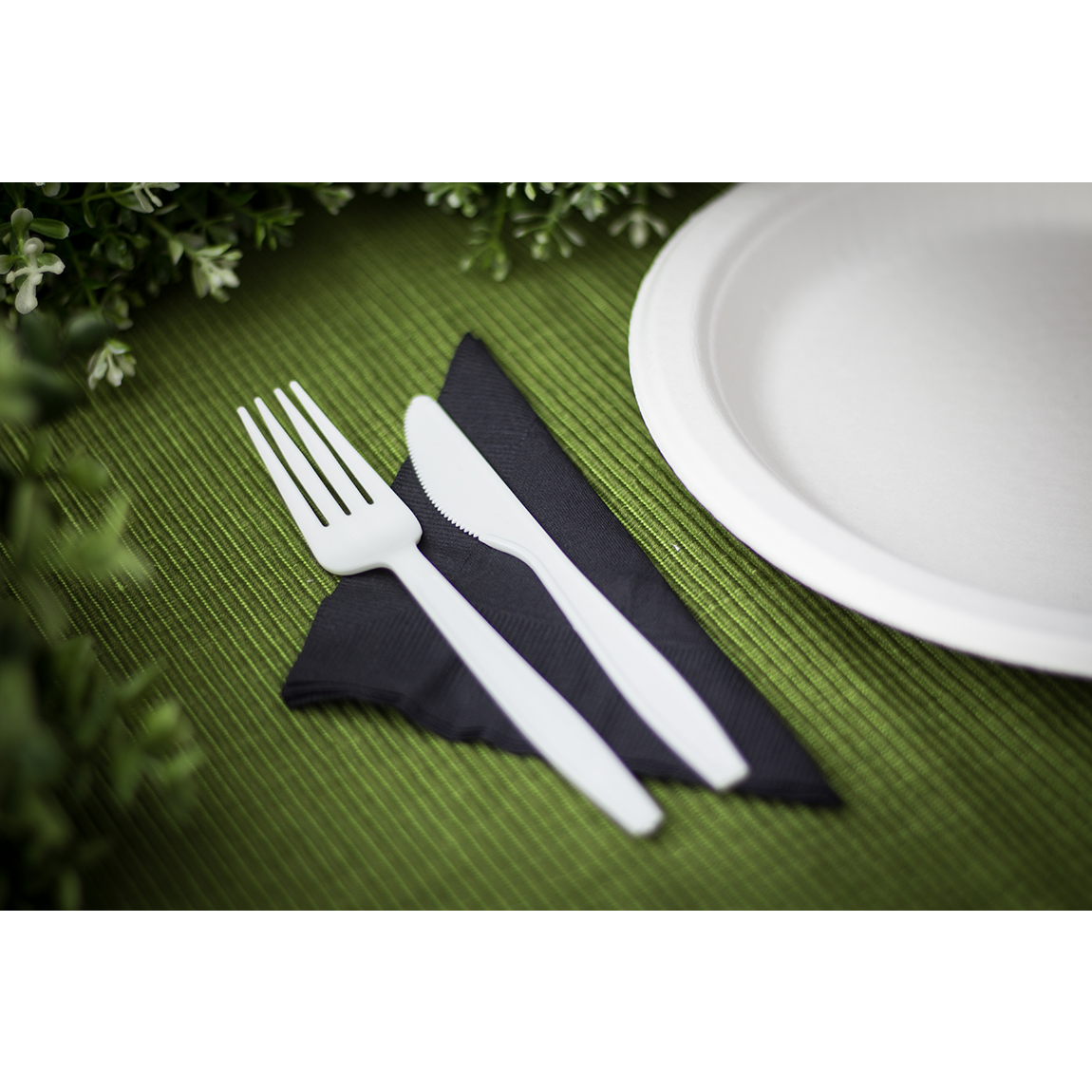 Wholesale PLA Medium-Heavy Weight Compostable Forks Bulk Box - 1,000 ct