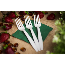 Load image into Gallery viewer, Wholesale PLA Heavy Weight Compostable Forks - 1,000 ct

