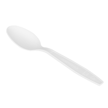 Load image into Gallery viewer, Wholesale PLA Heavy Weight Compostable Tea Spoons - 1,000 ct
