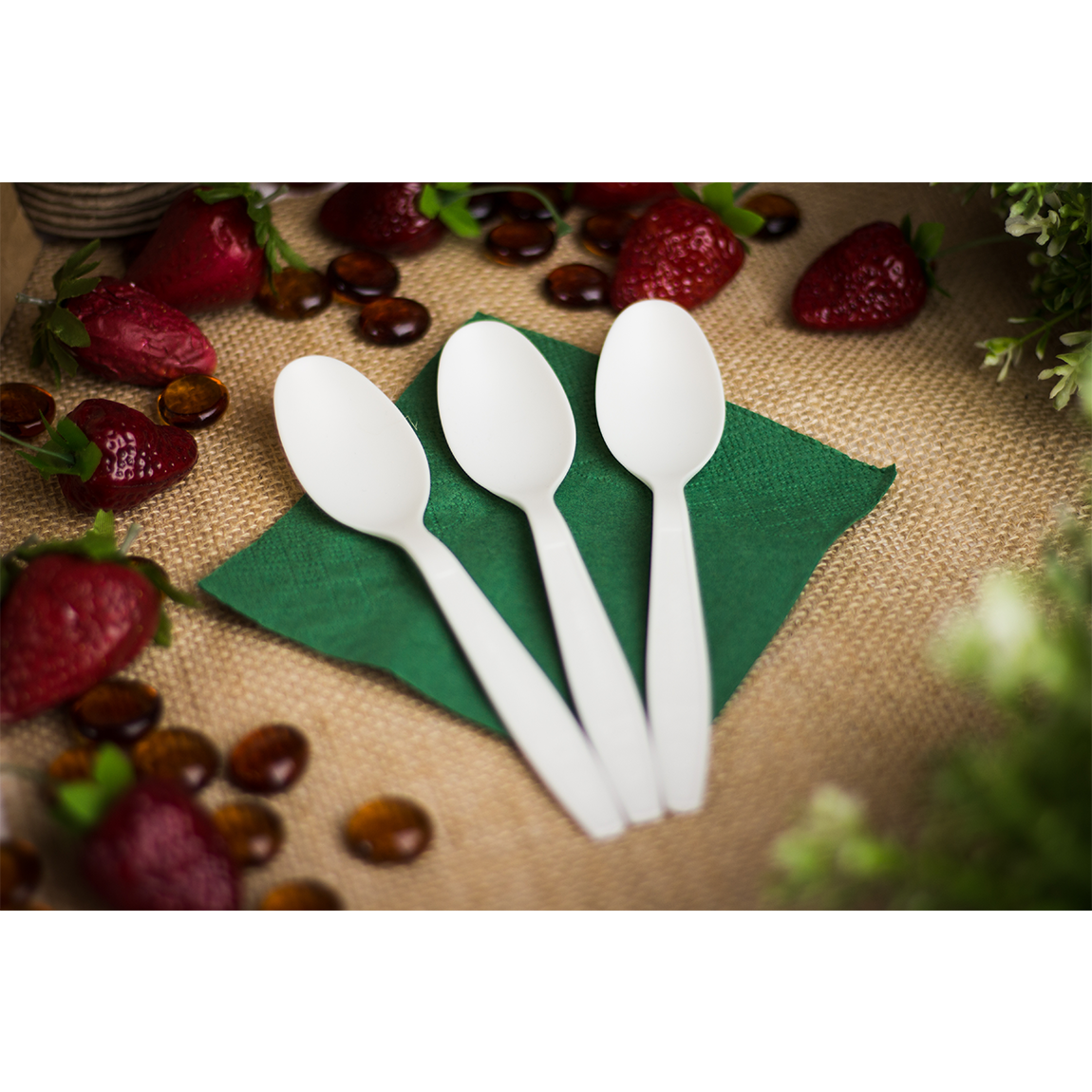 Wholesale PLA Heavy Weight Compostable Tea Spoons - 1,000 ct