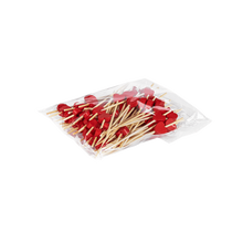 Load image into Gallery viewer, Wholesale 3.5&#39;&#39; Bamboo Pick, Red - 5,000 ct
