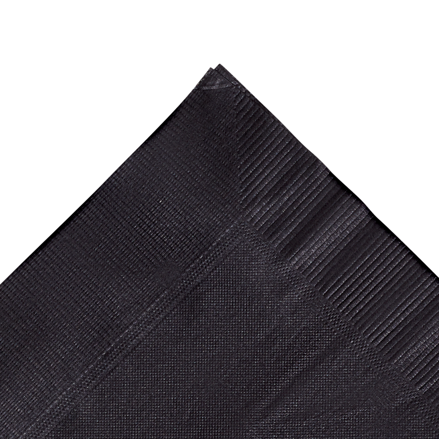 Wholesale 10"x10" Premium Beverage Napkins Black - 1,000 ct