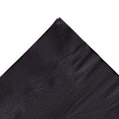 Wholesale 10"x10" Premium Beverage Napkins Black - 1,000 ct
