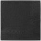 Wholesale 9.5"x9.5" Black Beverage Napkins - 4,000 ct