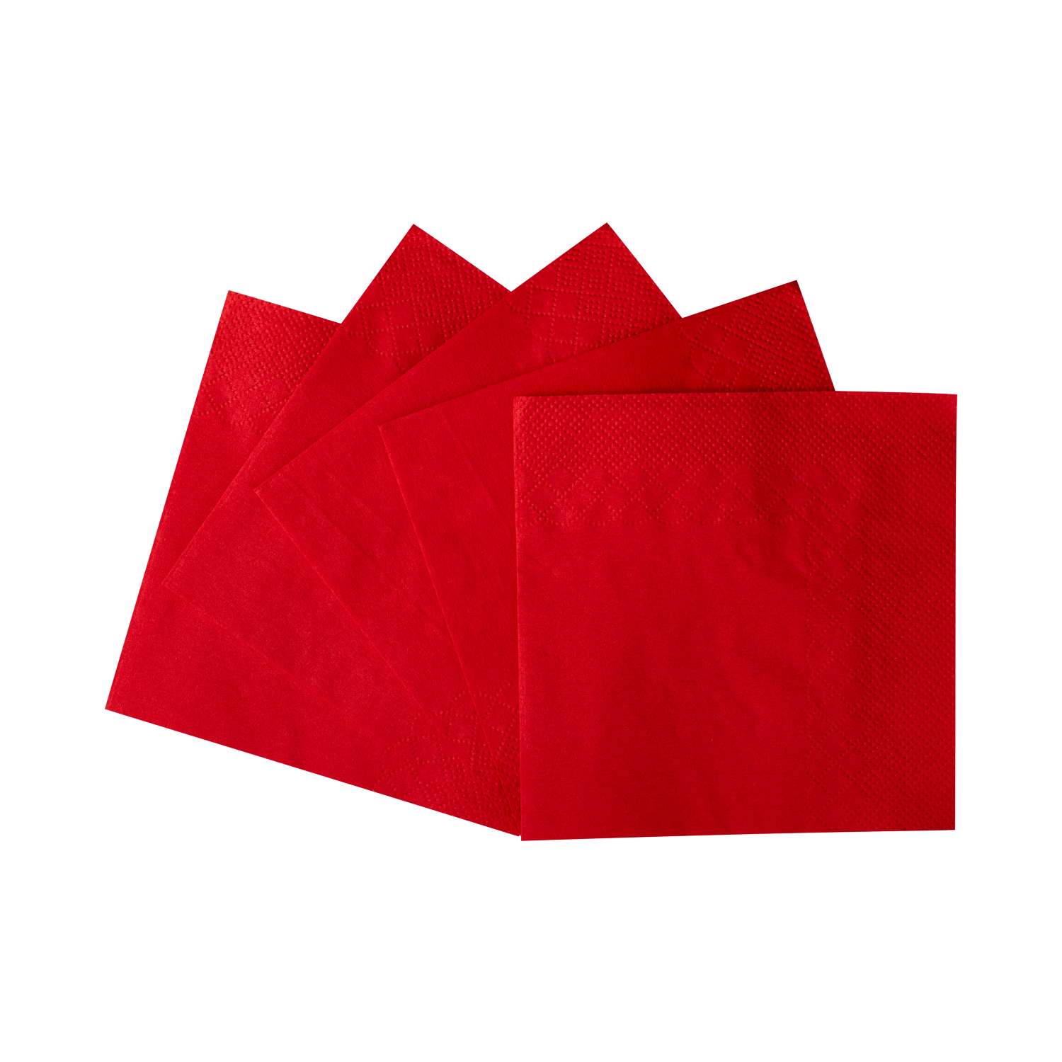 Wholesale 9.5"x9.5" Beverage Napkins - Red- 1,000 ct