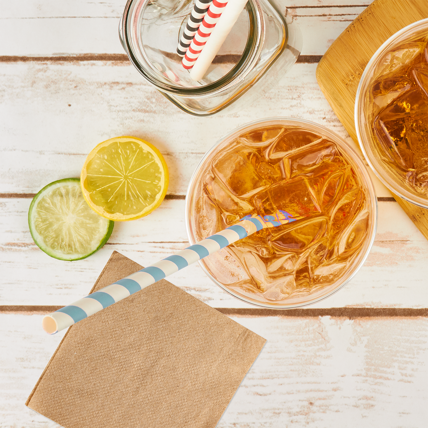 Wholesale 9"x9" Beverage Napkins - Kraft - 4,000 ct