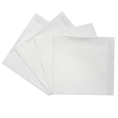 Wholesale 9"x9" Beverage Napkins White - 4,000 ct