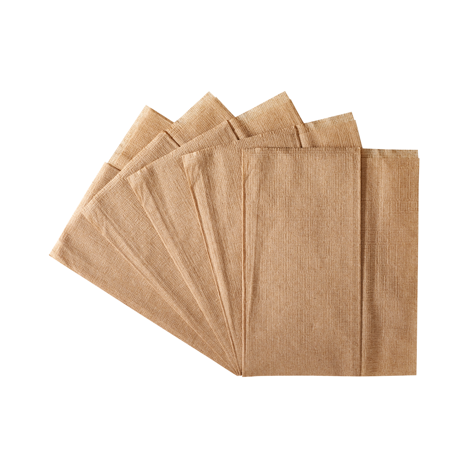Wholesale 12"x13" Off-Fold Napkins - Kraft - 6,000 ct