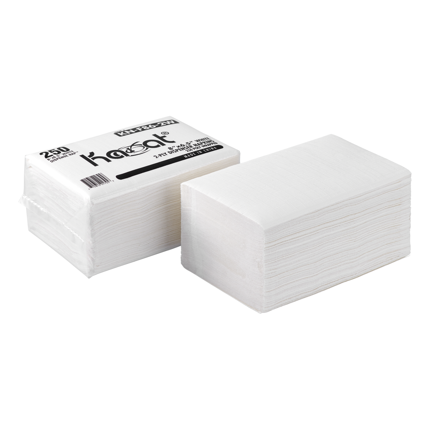 Wholesale 8"x6.5" Interfold Dispenser Napkins White - 6,000 ct