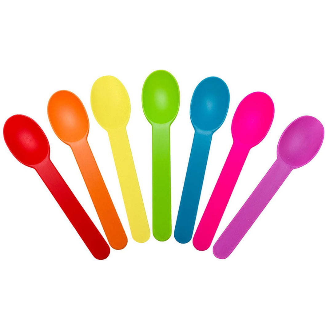 Mixed Colors High Quality Frozen Yogurt Spoons - 1000ct