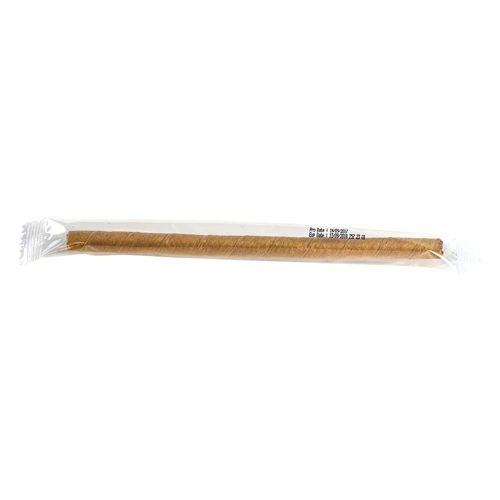 Wholesale Tea Zone Chocolate Wafer Straw 6mm Wrapped - 420 ct