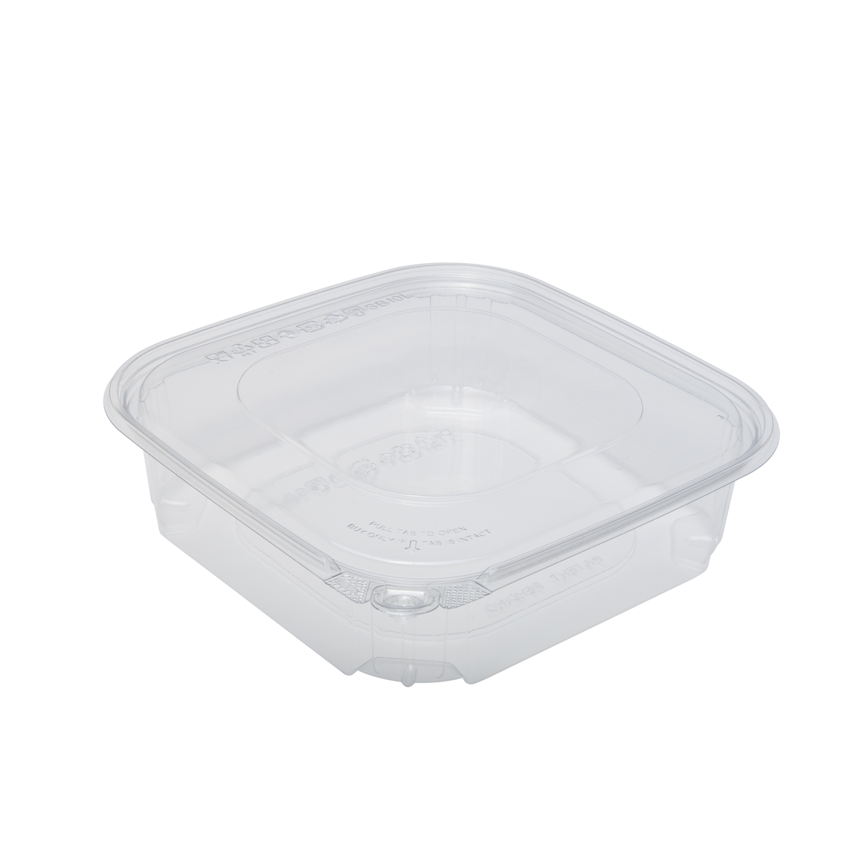 Wholesale 48oz PET Tamper Resistant Deli Container with Flat Lid - 200 ct