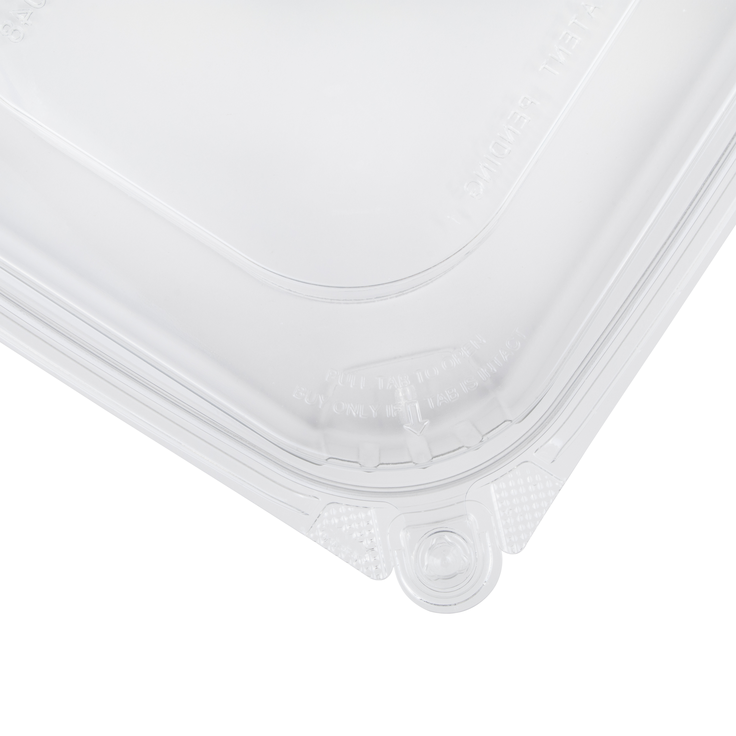 Wholesale 48oz PET Tamper Resistant Deli Container with Flat Lid - 200 ct