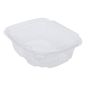 Wholesale 12oz PET Plastic Tamper Resistant Hinged Deli Container with Lid - 200 ct