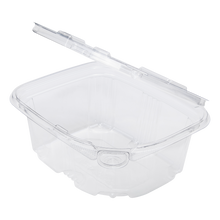 Load image into Gallery viewer, Wholesale 16oz PET Plastic Tamper Resistant Hinged Deli Container with Lid - 200 ct

