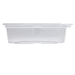 Wholesale 24oz PET Plastic Tamper Resistant Hinged Deli Container with Lid - 200 ct