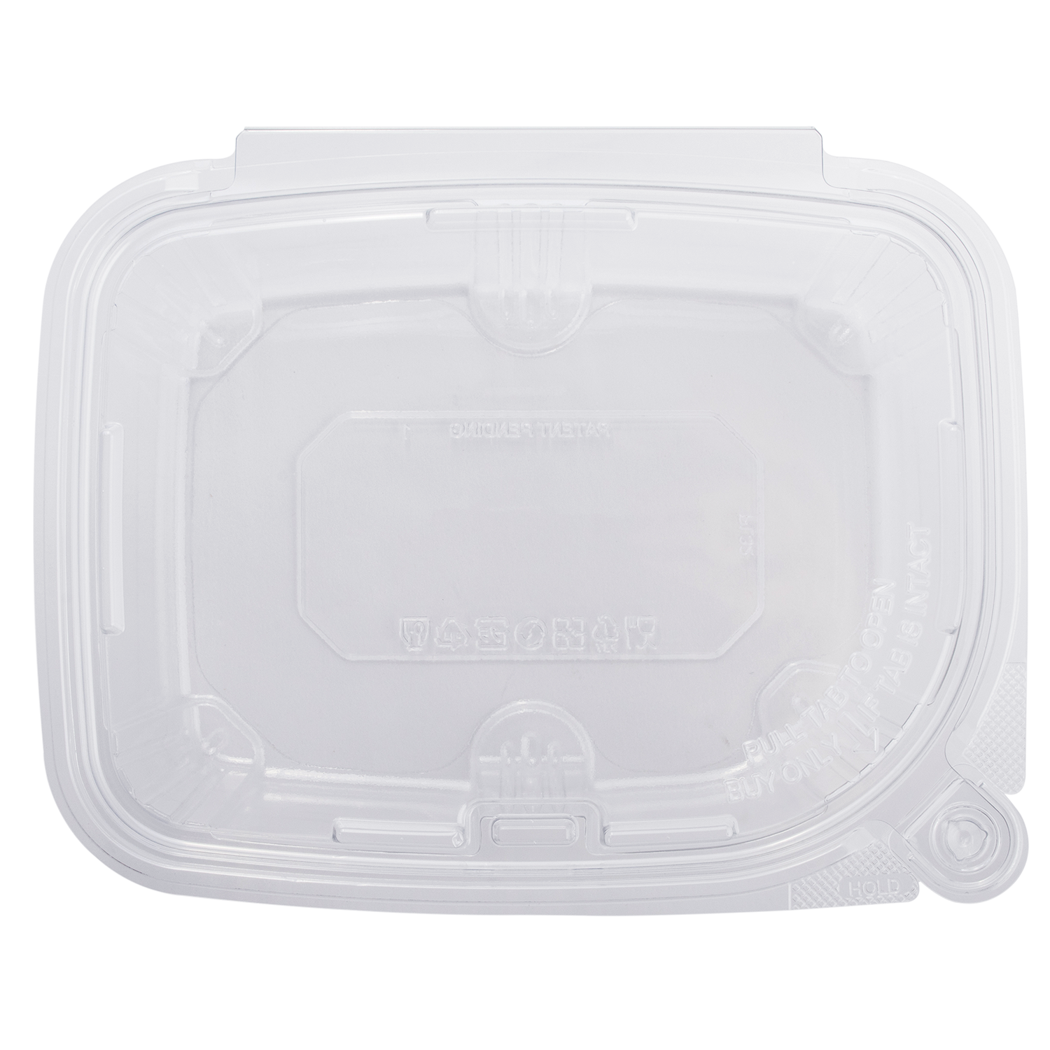 Wholesale 32oz PET Plastic Tamper Resistant Hinged Deli Container with Lid - 200ct