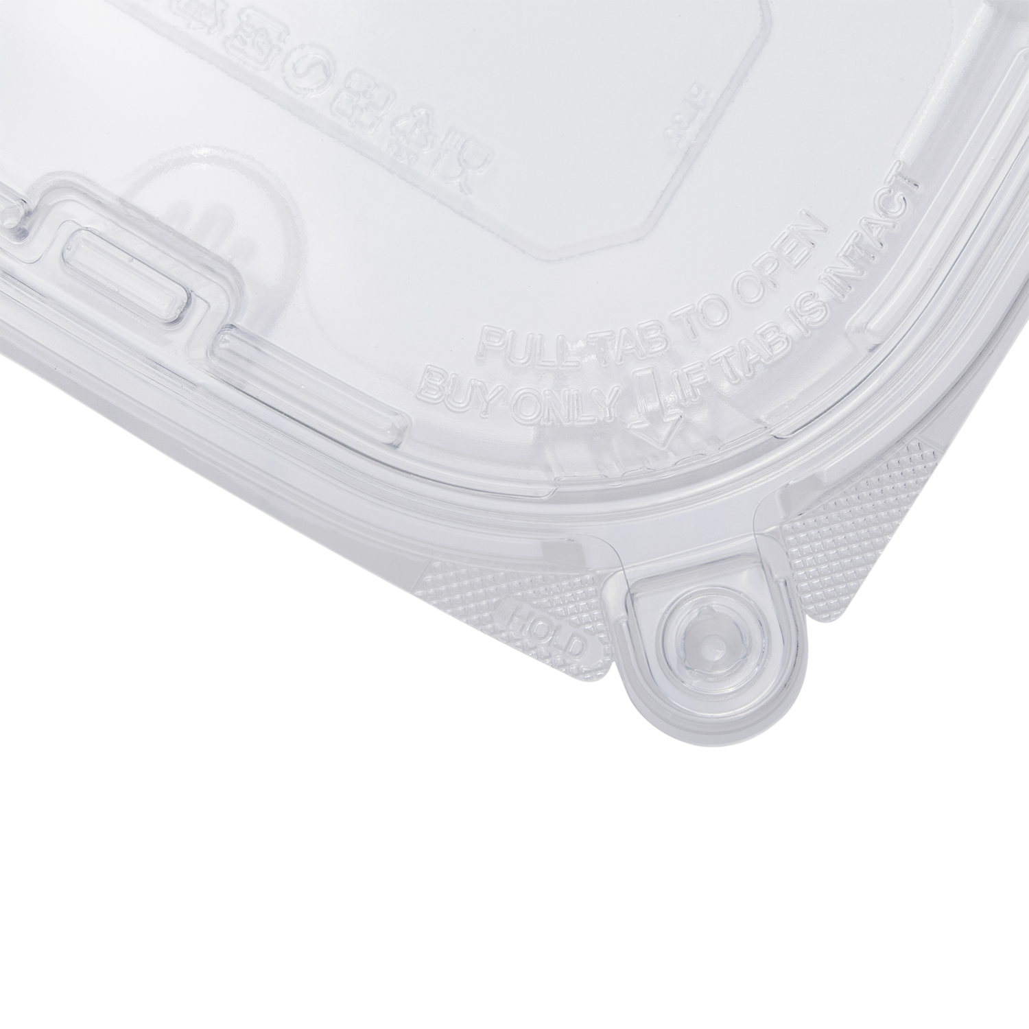 Wholesale 32oz PET Plastic Tamper Resistant Hinged Deli Container with Lid - 200ct